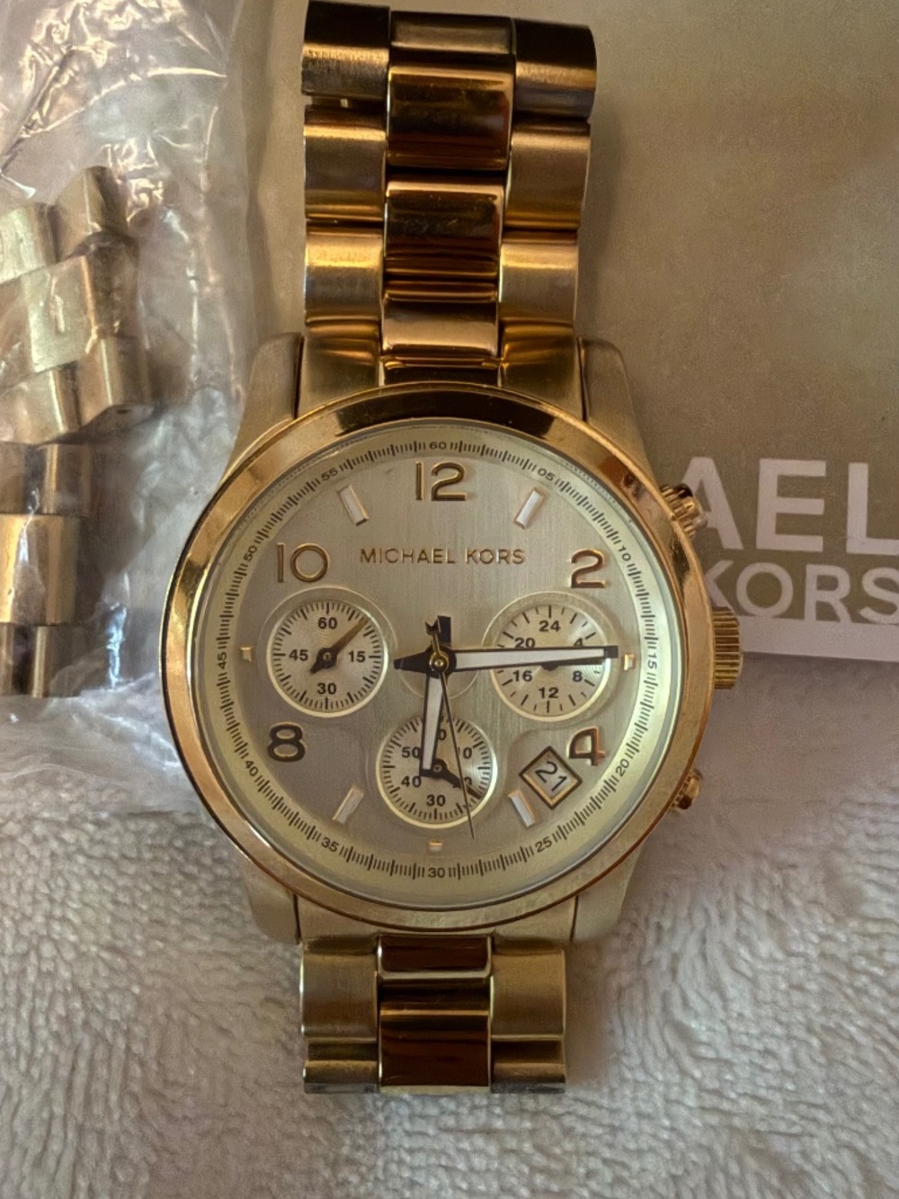 Michael Kors Gold Chrono Watch